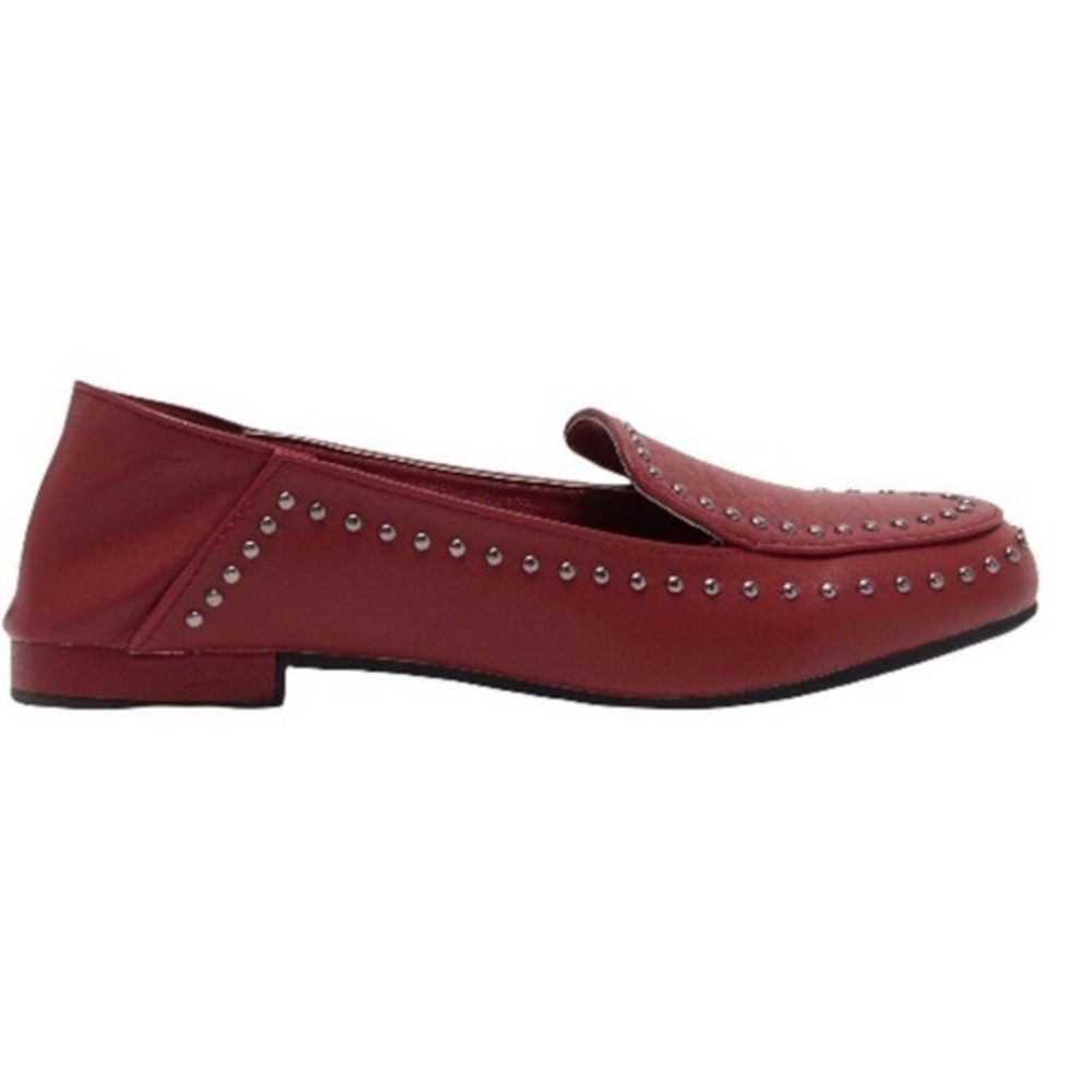 Seven 7 Scarlett Red Francesca Studded Loafer Size 9